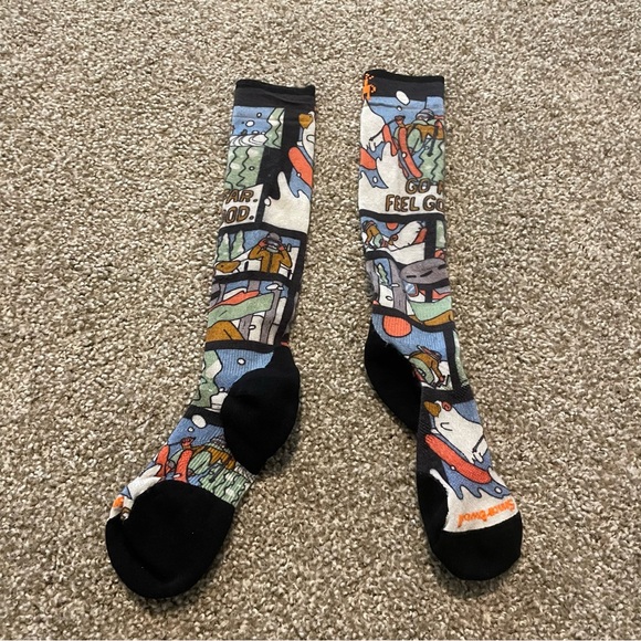 Smartwool graphic calf high socks wool - Picture 1 of 5